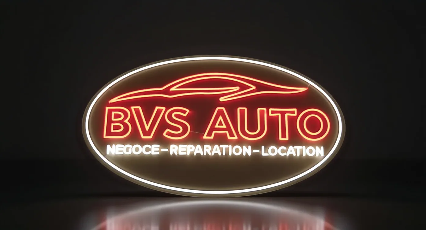 Néon réalisé pour BVS Auto